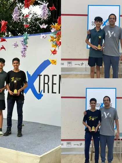 More winners from our home tournament, celebrating with their coaches and parents.