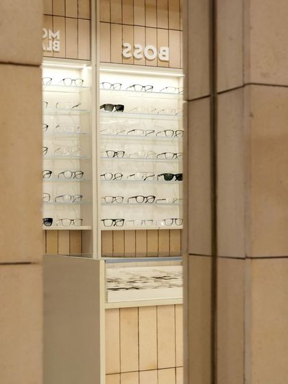 A view from the exterior into the store, showing how the clean, well-lit interior acts as an inviting beacon to passersby.