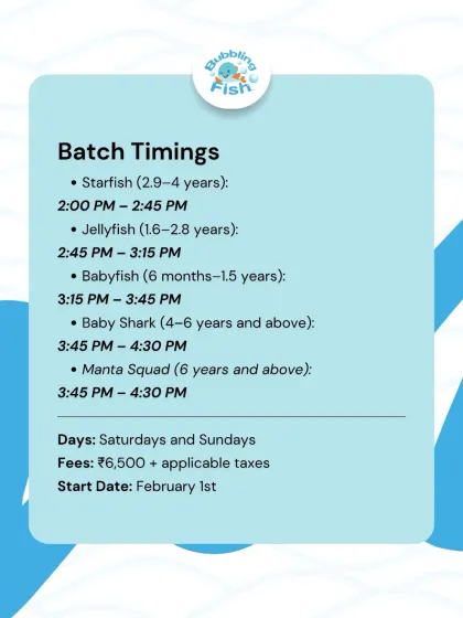 The Bubbling Fish - Swimming Lessons for Infants & Toddlers Our Classes & Locations photo 10