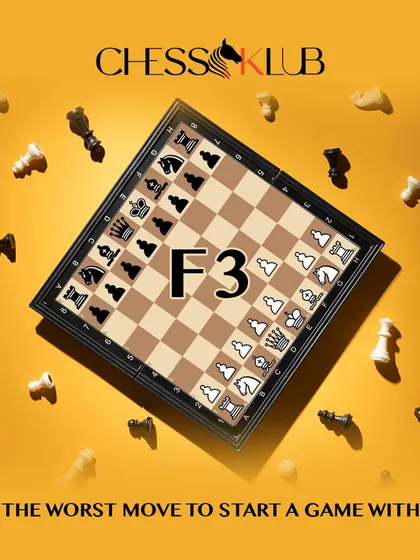 Did you know the move F3 is considered one of the worst opening moves for white? We share useful chess tips and knowledge to help our students avoid common mistakes and build a strong opening repertoire.