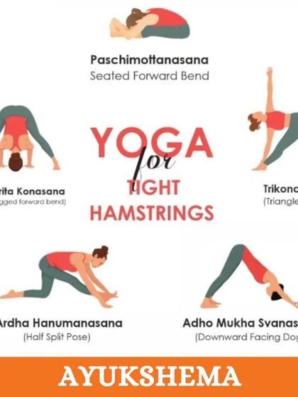 Do you have tight hamstrings? Poses like Paschimottanasana (Seated Forward Bend) and Adho Mukha Svanasana (Downward-Facing Dog) are excellent for increasing flexibility.