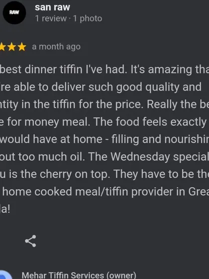 We aim to provide the best value for money. This review confirms that we are delivering good quality and quantity at a fair price, which is a core part of our service.