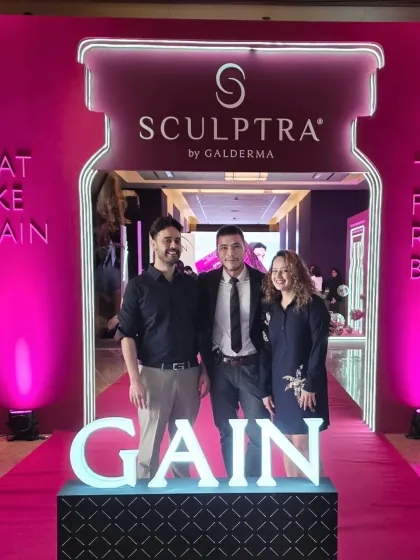 My team and I at the Sculptra GAIN event. We believe in staying at the forefront of regenerative aesthetics to ensure we are always offering the most advanced and effective treatments for our patients.