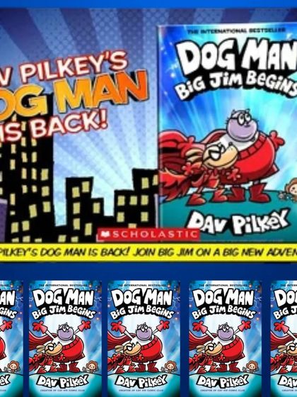 Big Jim is back, and this time, he's the star! "Dog Man: Big Jim Begins" is the latest hilarious adventure from Dav Pilkey. Be the first to rent this new release and discover the origin story of our beloved characters.