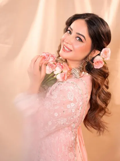 A radiant smile from Mahhi Vij. I love how happy and confident she looks in my design.
