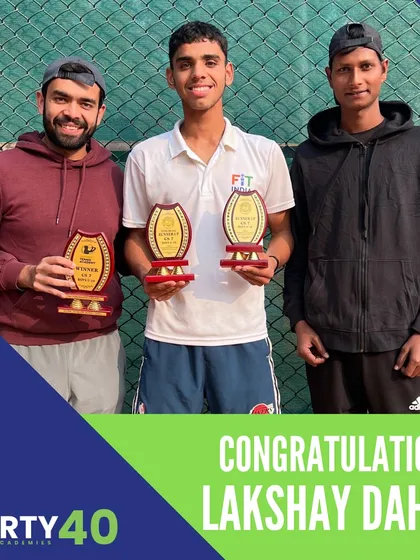 Congratulations to our star player Lakshay Dahiya for his consistent wins. This is what happens when you trust the process. We are incredibly proud of his progress and hard work.