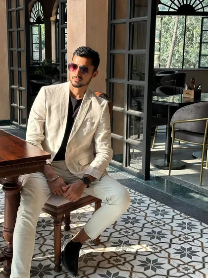 A clean, sophisticated look for an Allen Solly campaign. Modeling formal and semi-formal wear is about embodying confidence and class, whether it's for a print ad or a corporate lookbook.