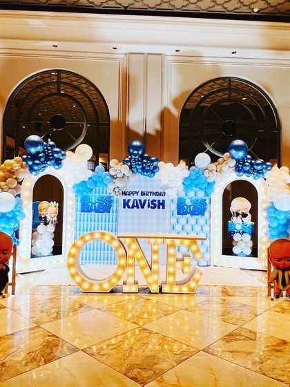 Golu Balloon Decor - Baby Celebration Decor First Birthday Spectacles photo 26