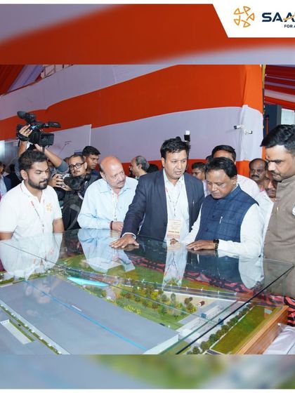 The Hon’ble Chief Minister of Odisha, Shri Mohan Charan Majhi, reviewing the model of our upcoming facility. His support underscores the importance of sustainable industrial growth for the nation.