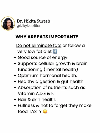 Why are fats important? They are crucial for energy, brain function, hormonal health, and absorbing certain vitamins. A healthy diet includes good fats in moderation.
