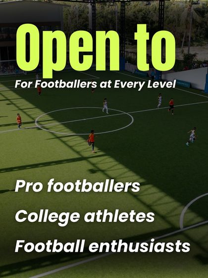 Our international football camp is open to footballers at every level, from pros and college athletes to dedicated enthusiasts who want a high-performance training experience.