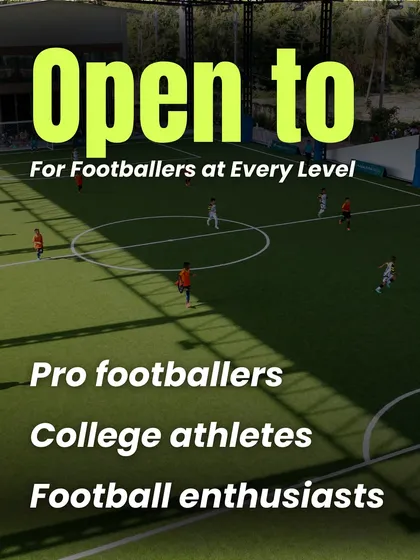 Our international football camp is open to footballers at every level, from pros and college athletes to dedicated enthusiasts who want a high-performance training experience.