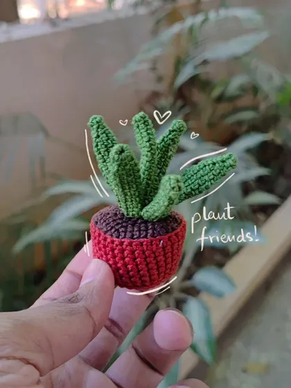 This little potted cactus friend is one of my most popular desk buddies. The doodle overlay highlights its friendly vibe, perfect for your workspace.