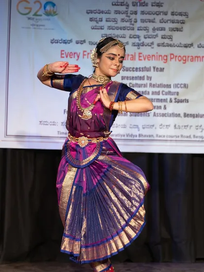 Vidushi Anushree Bhat during her performance at the Bharatiya Vidya Bhavan.