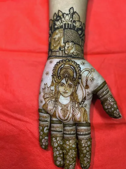 Jai Shri Ram. It is an honor to draw deities and spiritual figures. This portrait of Lord Ram is created with fine lines and shading to bring a divine presence to your special occasion.