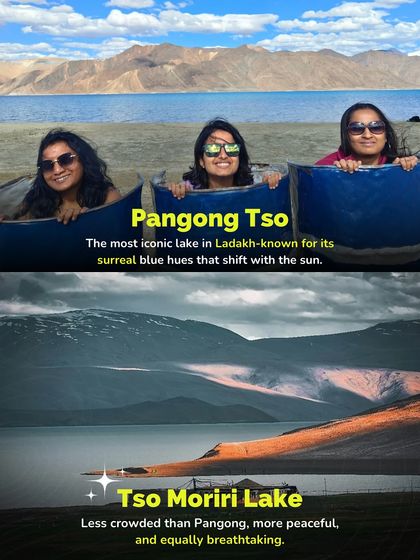 Pangong Tso or Tso Moriri? On my trips, you don't have to choose. We visit both of these stunning high-altitude lakes, each with its own unique blue hues and peaceful atmosphere.