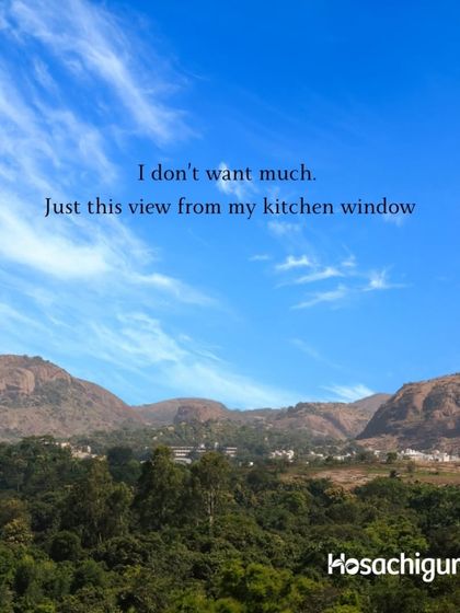 Forget fancy kitchen gadgets. The best upgrade is a kitchen window that opens up to a view of mountains and forests. This is what cooking with a view really means.