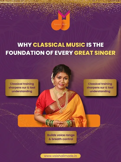 Classical music is the root of all great singing in India. Training in it sharpens your understanding of 'sur' and 'taal' and builds your vocal range and breath control, making you a more versatile and powerful singer in any genre.