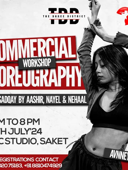 Don't miss the chance to be a part of a new trend. Our "Sadqay" commercial choreography workshop is the place to be.