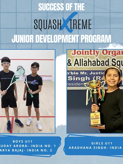 The success of our Junior Development Program is clear. As of April 2024, we train the top two boys and the number two girl in the U-11 category in India.