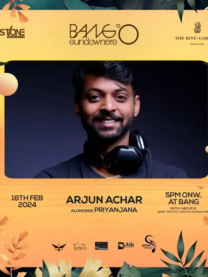 The event flyer for my return to BANG Sundowners at The Ritz-Carlton. I'm always happy to play at this fantastic venue.