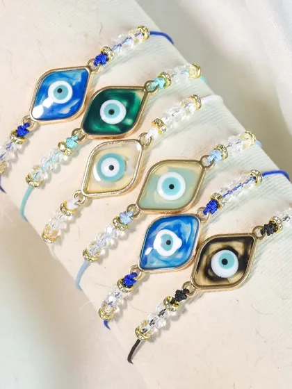 My handmade evil eye rakhis are here. These beautiful, affordable pieces are made with love and designed to be worn long after the festival is over.