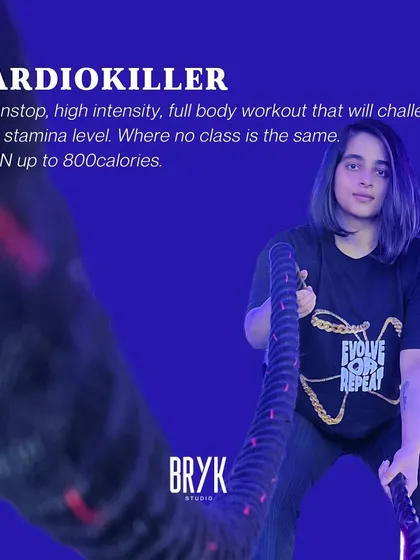 Challenge your stamina with CARDIOKILLER. This is a nonstop, high-intensity, full-body workout designed to burn calories and push your limits. No two classes are the same.