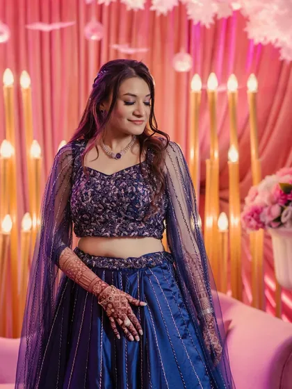 More angles and moments from our glamorous Sangeet, Cocktail, and Engagement looks.