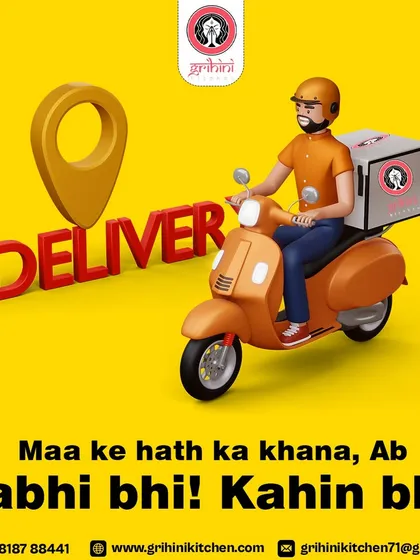 "Maa ke hath ka khana, Ab kabhi bhi! Kahin bhi!" This captures my mission perfectly. I started this service to bring the comfort of a mother's cooking to you, wherever you are in Noida, through our reliable delivery.