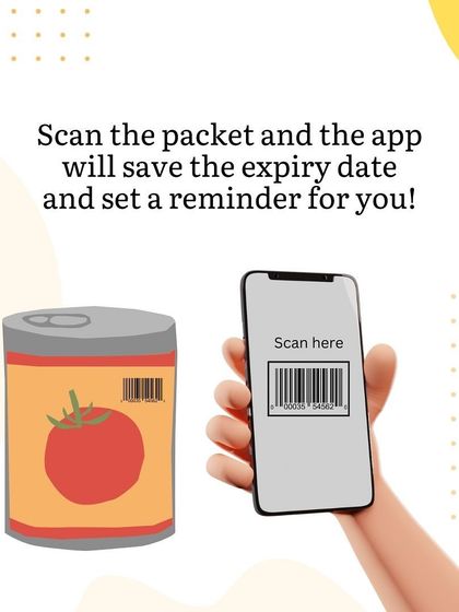 A feature of the 'Zero Spoils' app that allows users to scan a product's barcode to automatically save its expiry date. This demonstrates the practical application of AI and mobile app development skills taught in my courses.