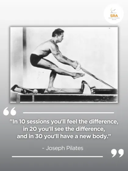 "In 10 sessions you'll feel the difference, in 20 you'll see the difference, and in 30 you'll have a new body." This famous Joseph Pilates quote is our Monday motivation.