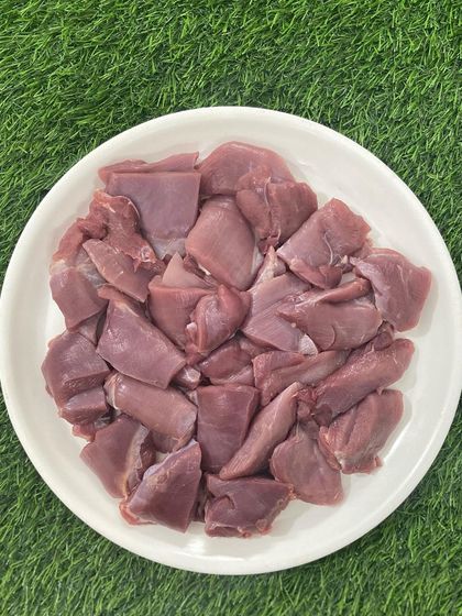 These are my boneless turkey breast chunks, cut into convenient, bite-sized pieces. This makes meal prep for your pet quick and easy.