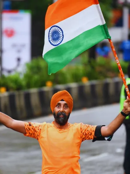 Running with the tricolour high. Our events are a celebration of the Indian spirit, where every step is filled with pride and passion for our nation.