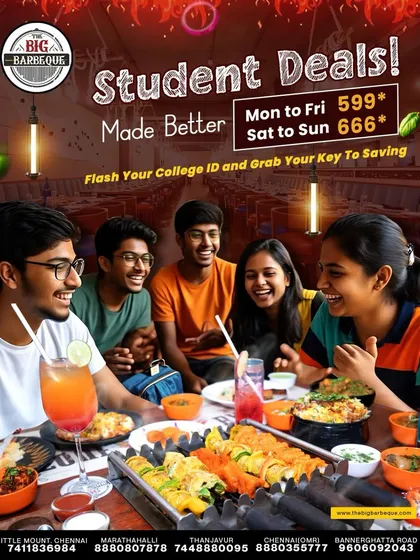 Student life hack: eat like royalty, pay like a rookie. Our student deals offer mouthwatering meals and insane value.