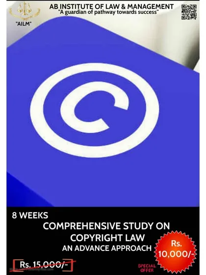 My 8 week course on Copyright Law is designed to protect the rights of creators. It provides an advanced understanding of copyright principles and their practical application in today's digital world.
