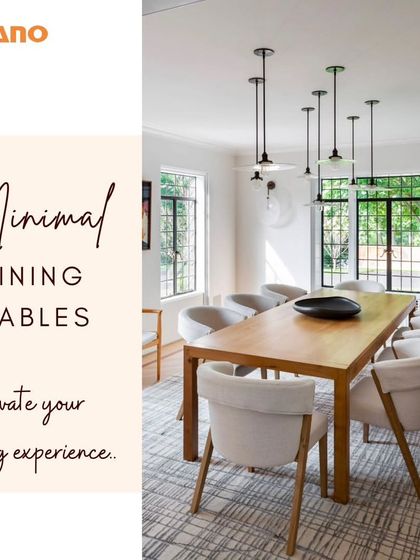 Our new minimal collection includes dining tables designed to elevate your dining experience. Visit us to see the latest trends in furniture.