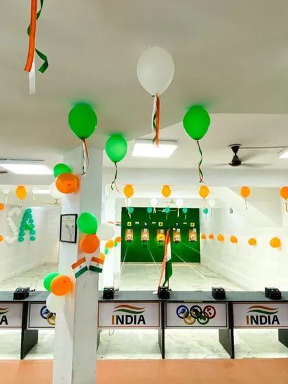 Another view of our academy decorated for Independence Day celebrations. The spirit of India is at the core of everything we do.