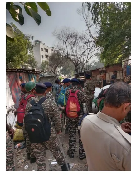 A heavy police and paramilitary presence is common during these drives. It doesn't intimidate me; it fuels my resolve to stand for my client.