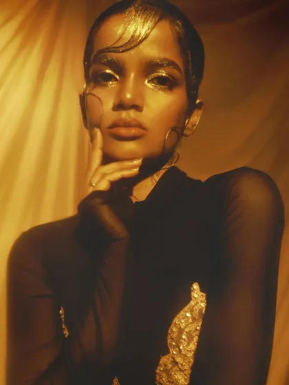 A duplicate of ID 95, this powerful portrait is a testament to the high-fashion aesthetic I love to create.