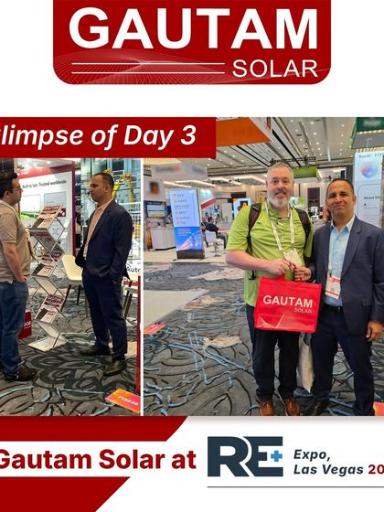 Connecting with industry professionals at our booth during the final day of the RE+ Expo in Las Vegas. These interactions are crucial for building partnerships that shape the future of clean energy.