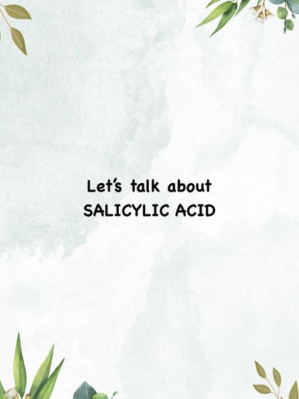 Let's talk about Salicylic Acid, a beta-hydroxy acid (BHA) that is a go-to ingredient for oily and acne-prone skin.
