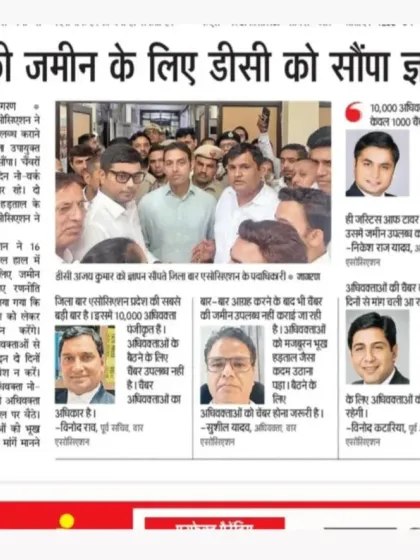 Submitting our memorandum to the Deputy Commissioner. We pursued every official channel to fight for our rights, showing a strategic and persistent approach to advocacy.