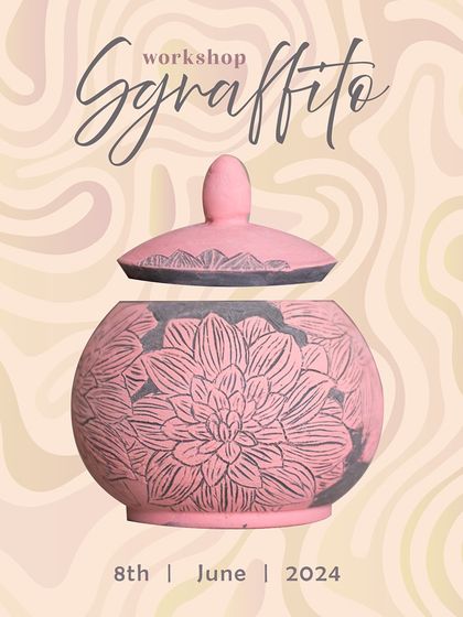 Another Sgraffito workshop announcement! Join us to learn this satisfying carving technique and create a beautiful lidded jar.