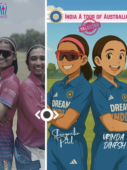 From our academy to the national stage. We are incredibly proud to see our players Shreyanka Patil and Vrinda Dinesh selected for the India A tour of Australia. This is the goal we work towards every single day.