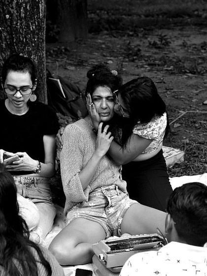 In the quiet moments of our sessions, true connection happens. This image captures the embrace and support that is shared when we allow ourselves to be vulnerable and seen.