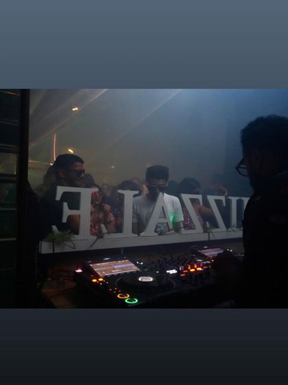 Another perspective from the DJ booth in Goa. It's all about reading the crowd and taking them on a journey, one track at a time.