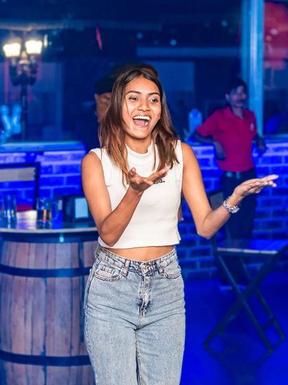 Another angle of this guest enjoying the dance floor. The atmosphere is perfect for letting loose.
