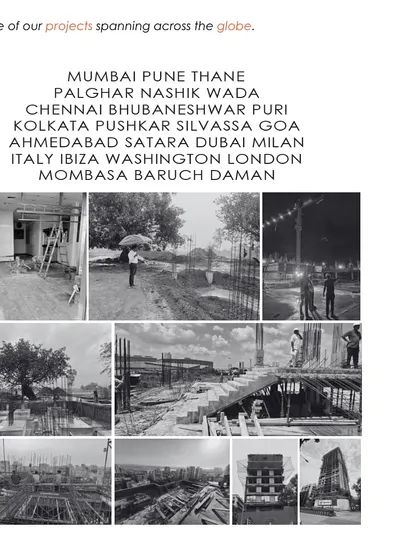 A glimpse of our work in progress projects spanning across the globe, from Mumbai and Chennai to Ibiza and Washington. This collage represents our expanding global reach.