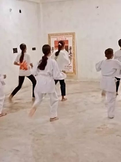 Students practicing kicks as they prepare for the next event. Every training session is a step towards a new goal.