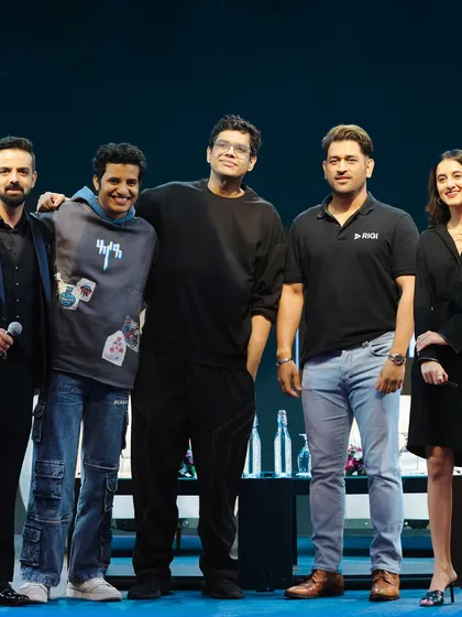 A group photo with the esteemed panelists at the Rigi event. It was an honor to be part of such a powerful lineup of creators and leaders.